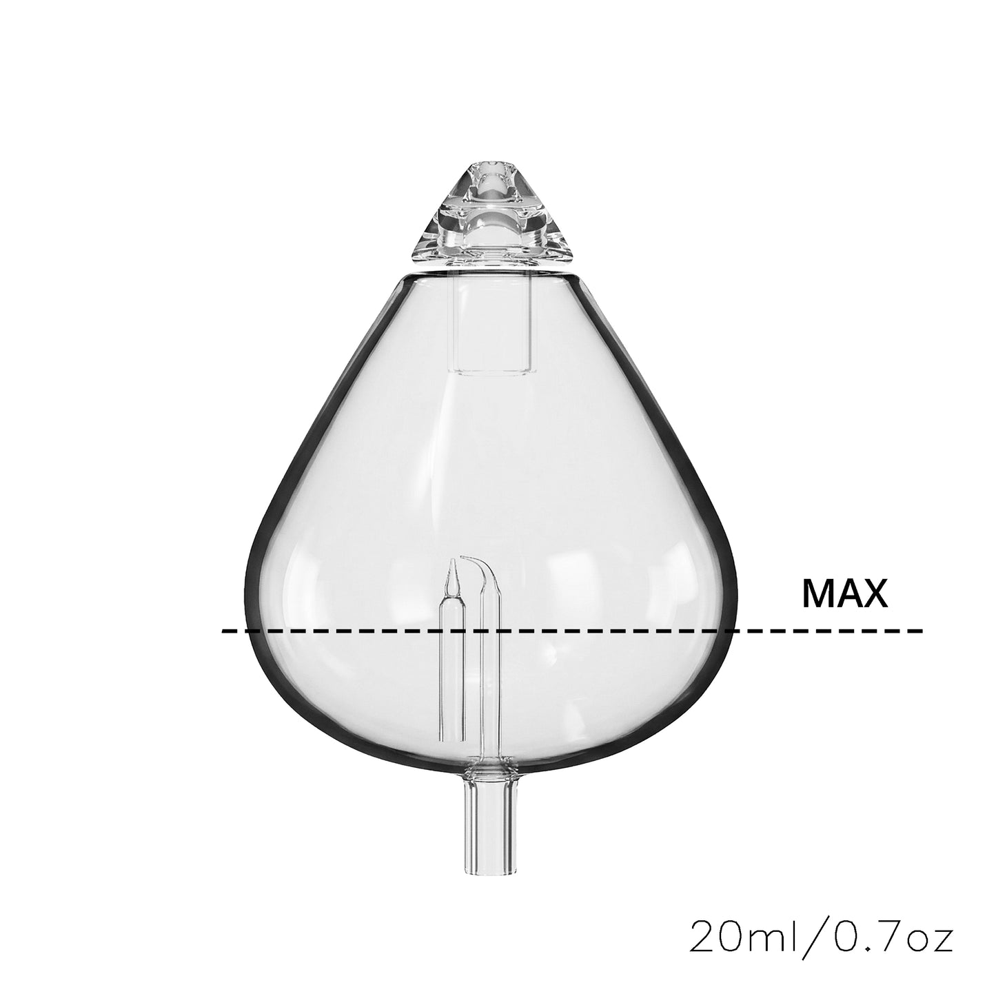 Glass Mist Chamber. Larmes 20ml